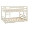 Twin Over Twin Indy Solid Wood Low Bunk Bed - Saracina Home