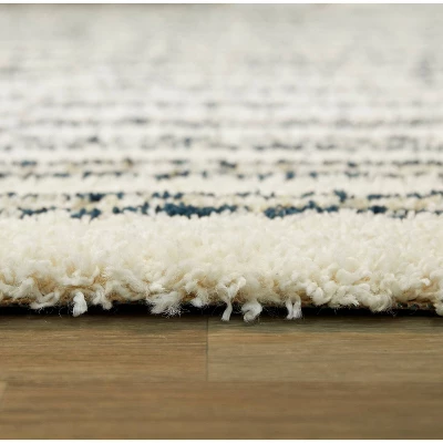 Forbes Striped Shag Kids' Rugs White - Balta Rugs - Image 4