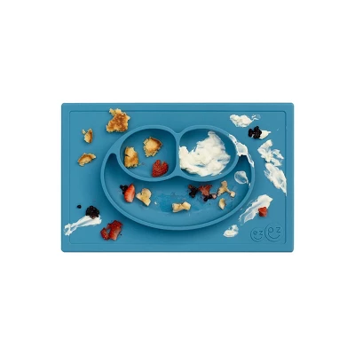 Ezpz Happy Mat Dining Plate - Blue - Image 2