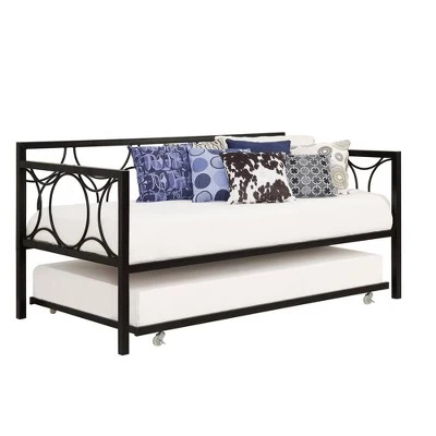 Gavin Universal Metal Trundle For Daybeds Black - Room & Joy - Image 3