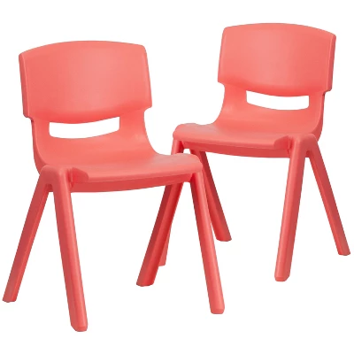 Flash Furniture 2 Pack Plastic Stackable School Chair With 13.25" Seat Height - Image 12