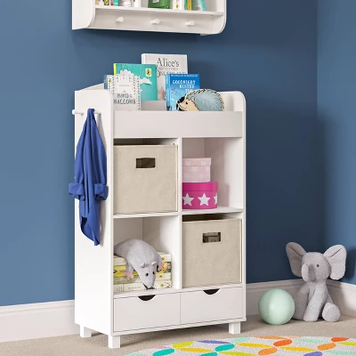 Kids' Book Nook Cubby Storage Cabinet With Bookrack - RiverRidge Home - Image 7