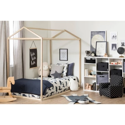 Sweedi House Bed - Natural Poplar - South Shore - Image 4