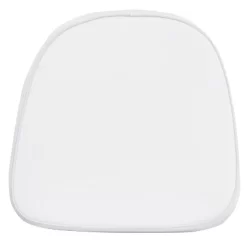 Emma And Oliver Indoor Kids Soft White Fabric Chiavari/Dining Chair Cushion