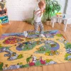 KC CUBS | The Flintstones Boy & Girl Kids City Road Car Vehicle Traffic Educational Learning & Game Play Nursery Classroom Rug Carpet