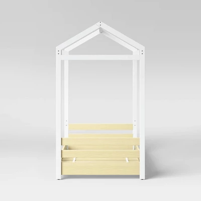 Twin House Kids' Bed White - Pillowfort™ - Image 2