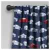 Kids' Race Cars Room Darkening Window Curtain Set Navy/Red - Lush Décor