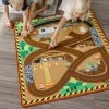 Melissa & Doug Round The Site Construction Truck Rug