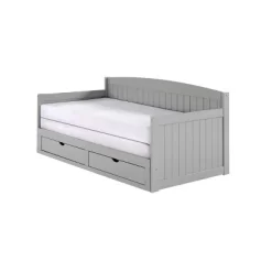 King Harmony Daybed With Conversion Dove Gray - Alaterre Furniture