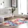 NuLOOM Peri Machine Washable Kids Alphabet Nursery Or Playroom Area Rug