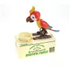Insten Parrot Piggy Bank Robotic Coin Munching Toy Money Box, Red, 6.6x6.5 Inches