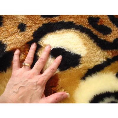 Walk On Me Faux Fur Super Soft Kids Leopard Rug Tufted With Non-slip Backing Area Rug - Image 4