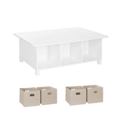 5pc Kids' Activity Table Set With 4 Bins - RiverRidge Home - Image 3