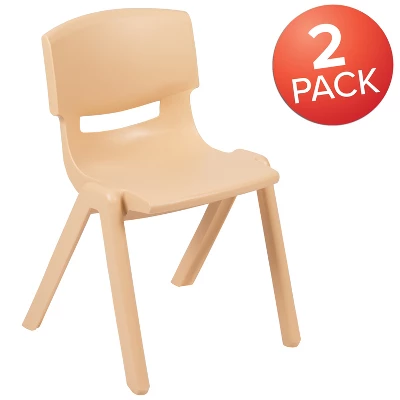 Flash Furniture 2 Pack Plastic Stackable School Chair With 13.25" Seat Height - Image 11