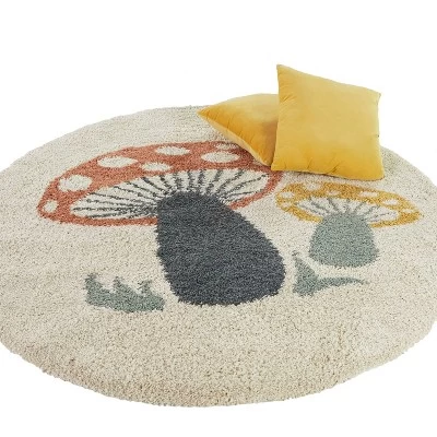 Mushroom Kids' Rug Cream - Balta Rugs