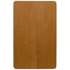 Flash Furniture 30''W X 48''L Rectangular Thermal Laminate Activity Table - Height Adjustable Short Legs