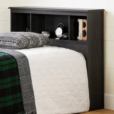 Twin Zach Bookcase Headboard Gray Oak - South Shore - Image 2