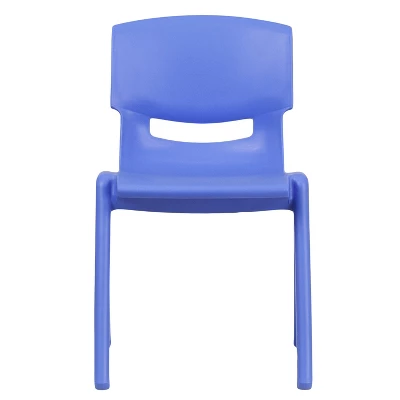 Emma And Oliver 4 Pack Plastic Stackable K-2 School Chair With 13.25"H Seat - Image 8