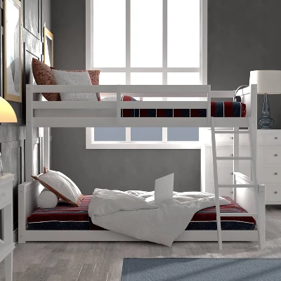 Twin Over Full Capri Wood Bunk Bed White - Hillsdale Furniture - Image 7