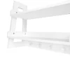 Kids' 2 Tier Ladder Wall Shelf With Hooks White - RiverRidge Home