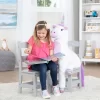 Melissa & Doug Wooden Chair Pair - Gray