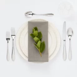 5pc Luxor Place Setting Set Silver - Threshold Signature™