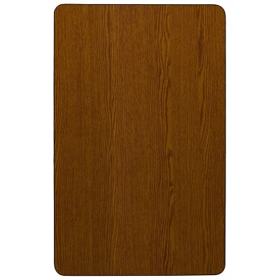 Flash Furniture 24''W X 48''L Rectangular HP Laminate Activity Table - Standard Height Adjustable Legs