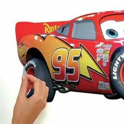 Roommates Cars Lightening McQueen Peel And Stick Giant Wall Decal - Image 2