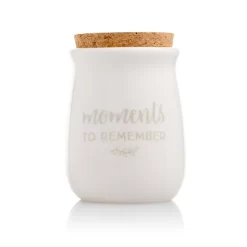 Pearhead Ceramic Gratitude Token Jar - White