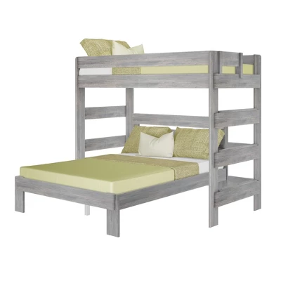 Max & Lily Farmhouse Twin Over Queen L-Shaped Bunk Bed - Image 6