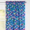 Brilliant Butterflies Rod Pocket Curtain Panel Blue - Highlights